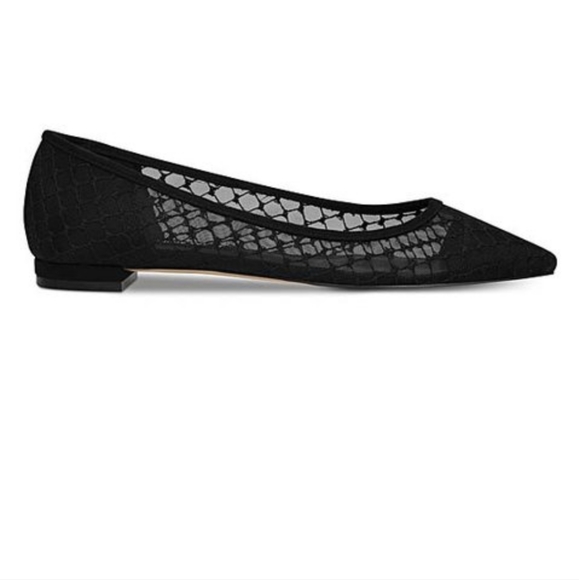 Nine West Black Sheer-Accent Alicea Flat - Picture 3 of 10